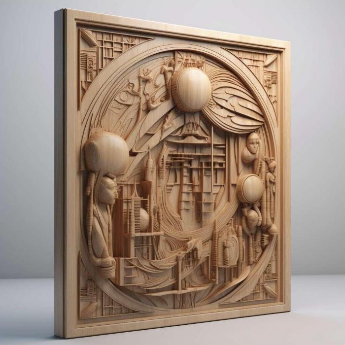 نموذج ثلاثي الأبعاد لآلة CNC 3D Art 